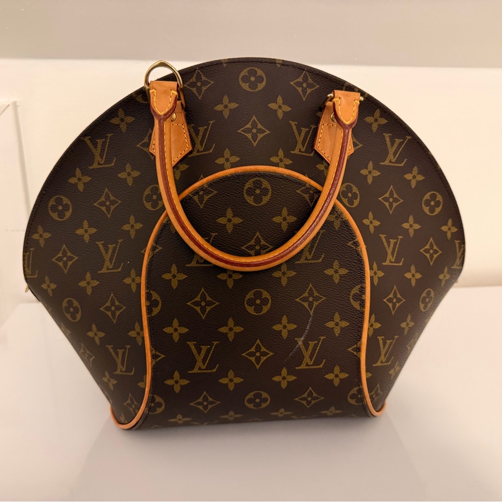 Louis Vuitton Monogram Dome Satchel in Brown with Tan Trim